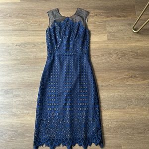 BCBG navy blue formal dress